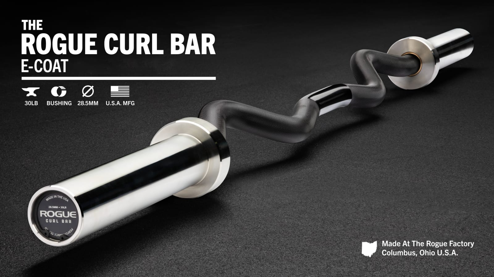 ウエイトトレーニング ROGUE CURL BAR - CERAKOTE Rogue Curl Bar | Rogue Fitness